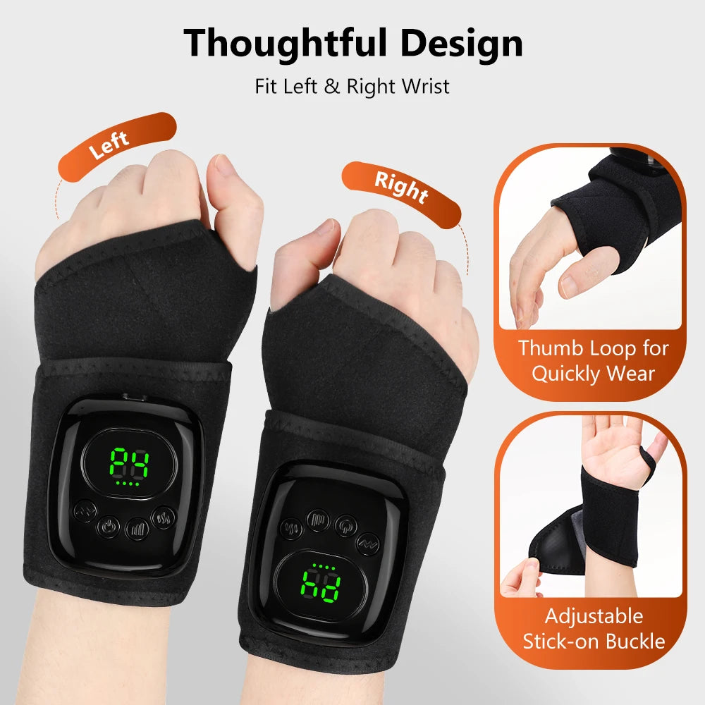 Cordless Heated Air Compression Wrist Massager