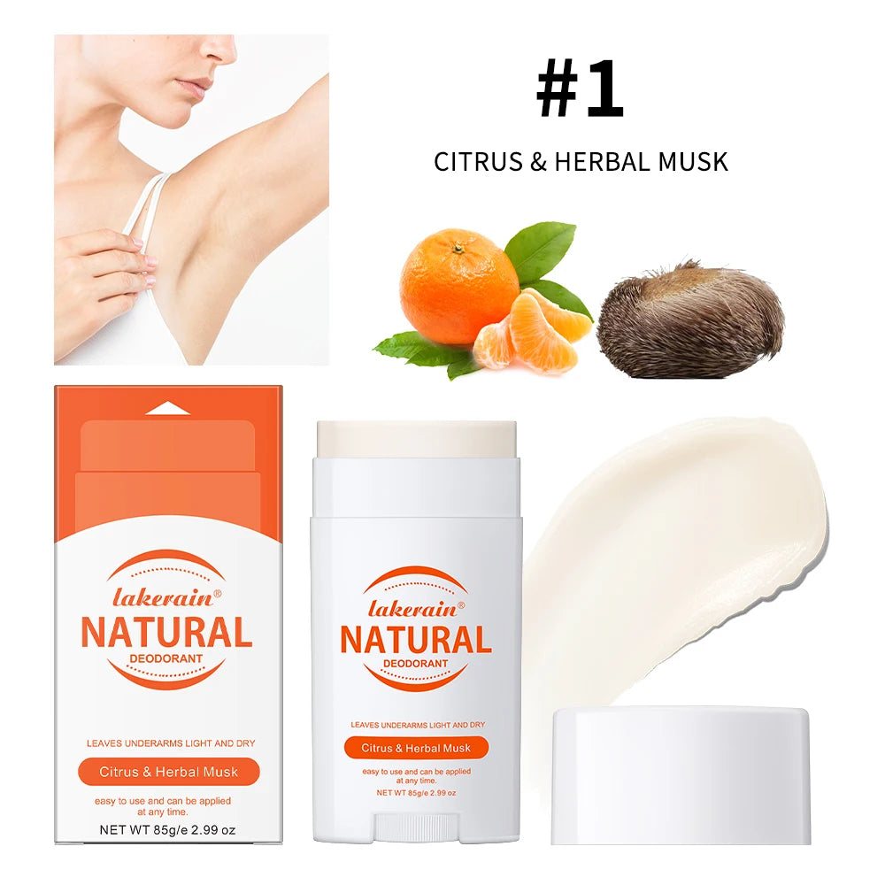 Long-Lasting Natural Solid Deodorant Stick for Freshness