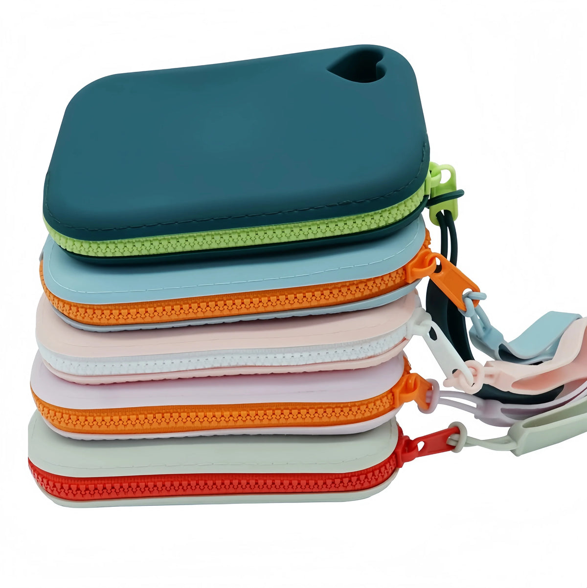 Portable Silicone Zipper Pouch for Small Accessories