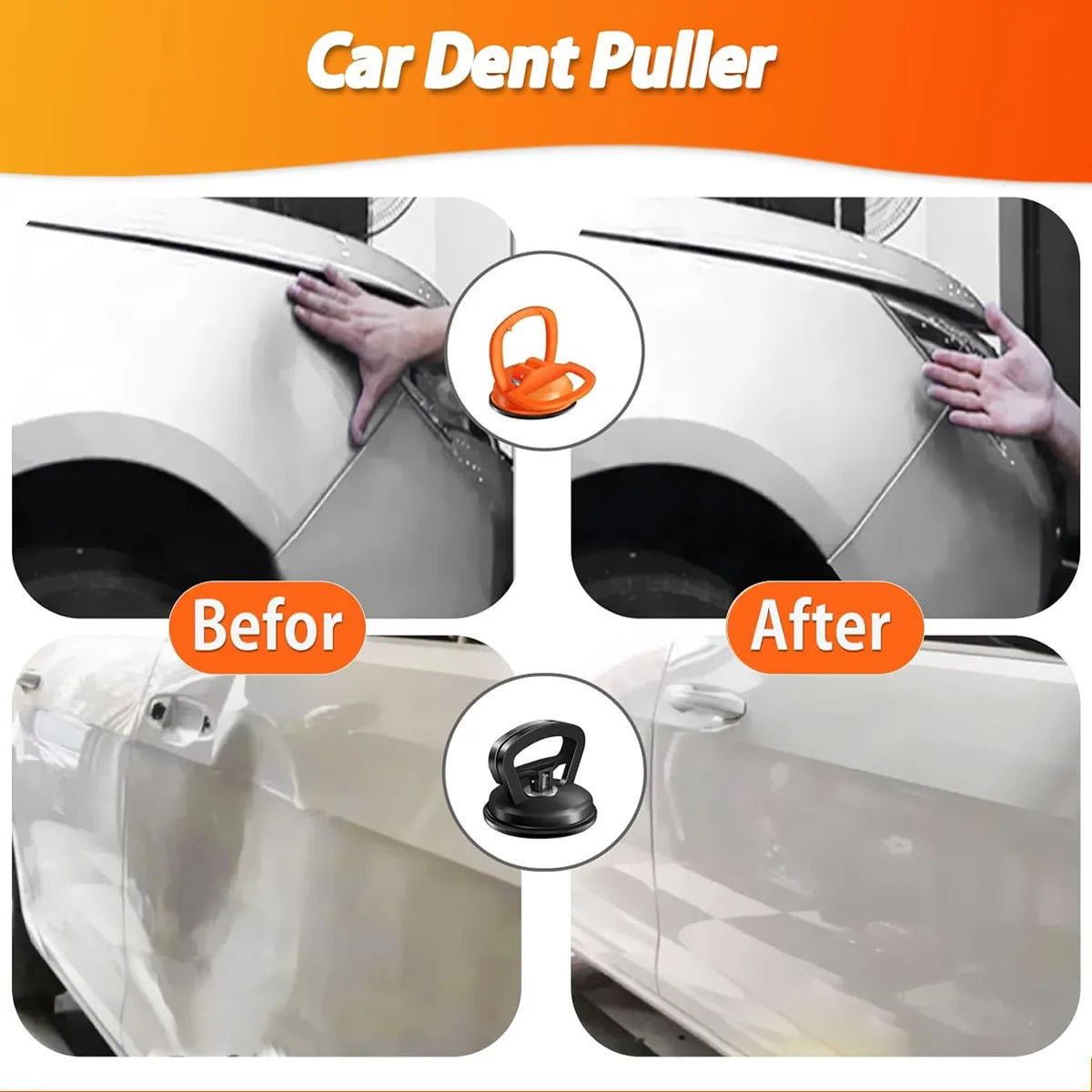 Heavy-Duty Suction Cup Car Dent Puller Repair Tool - 5