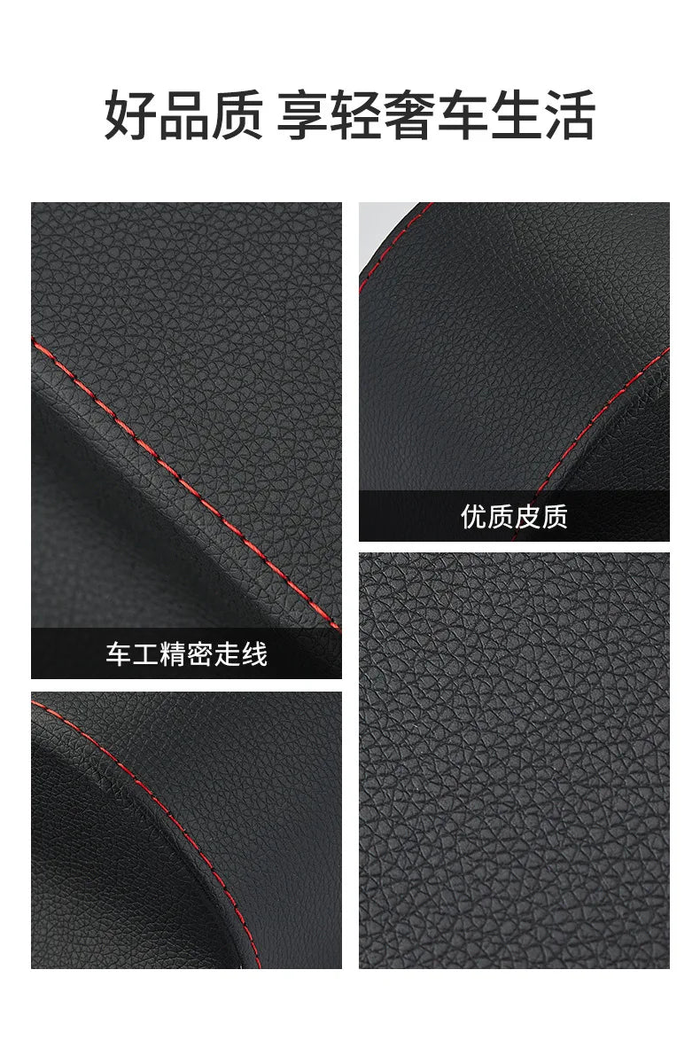 Leather Car Seat Gap Organizer and Dual Cup Holder