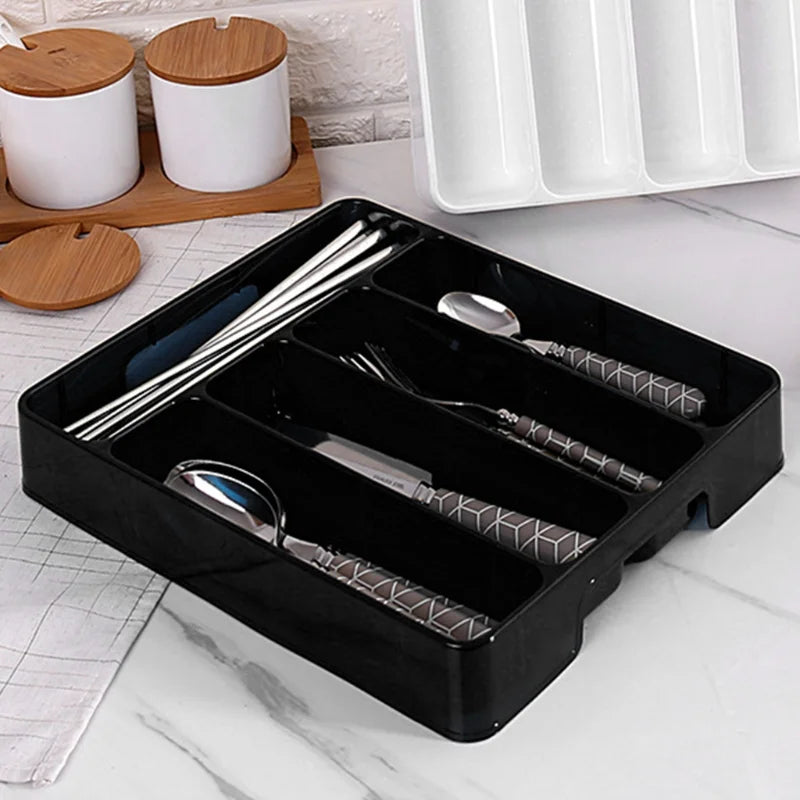 Compact Drawer Cutlery Organizer for Kitchen Utensils