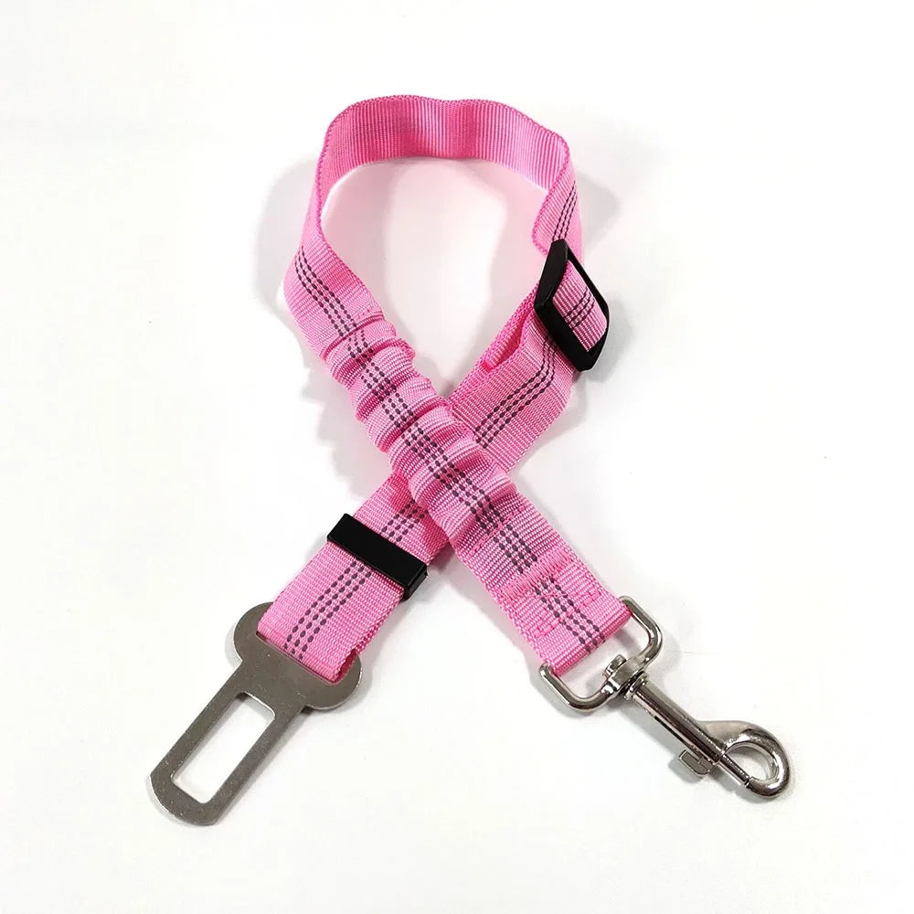Reflective Adjustable Dog Seat Belt for Car Travel - 16