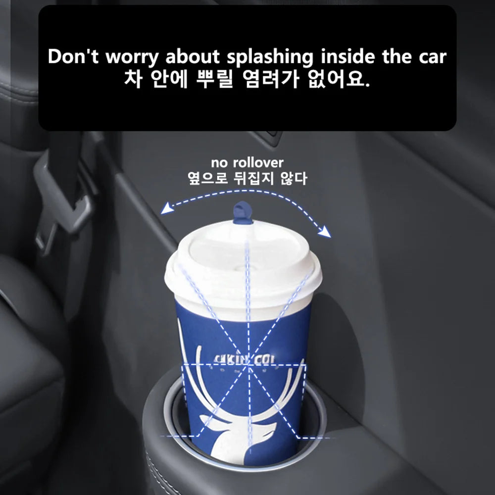 3rd Row Silicone Cup Holder Inserts for Model Y L