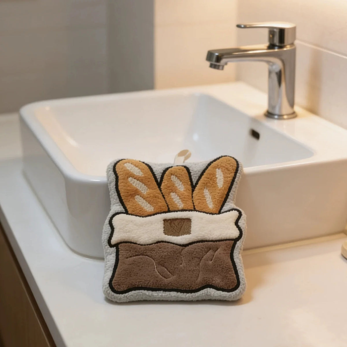 Quick-Drying Hanging Decorative Hand Towel for Kitchen and Bathroom