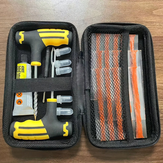 Portable Emergency Tire Repair Kit for Roadside Flat Fixes