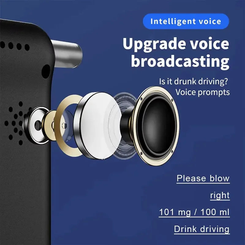 Portable Digital Breathalyzer Alcohol Tester - 5