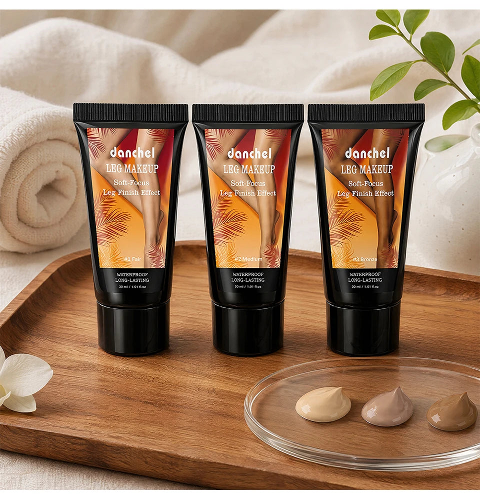 Waterproof Body Foundation and Leg Makeup with Applicator Glove - 18