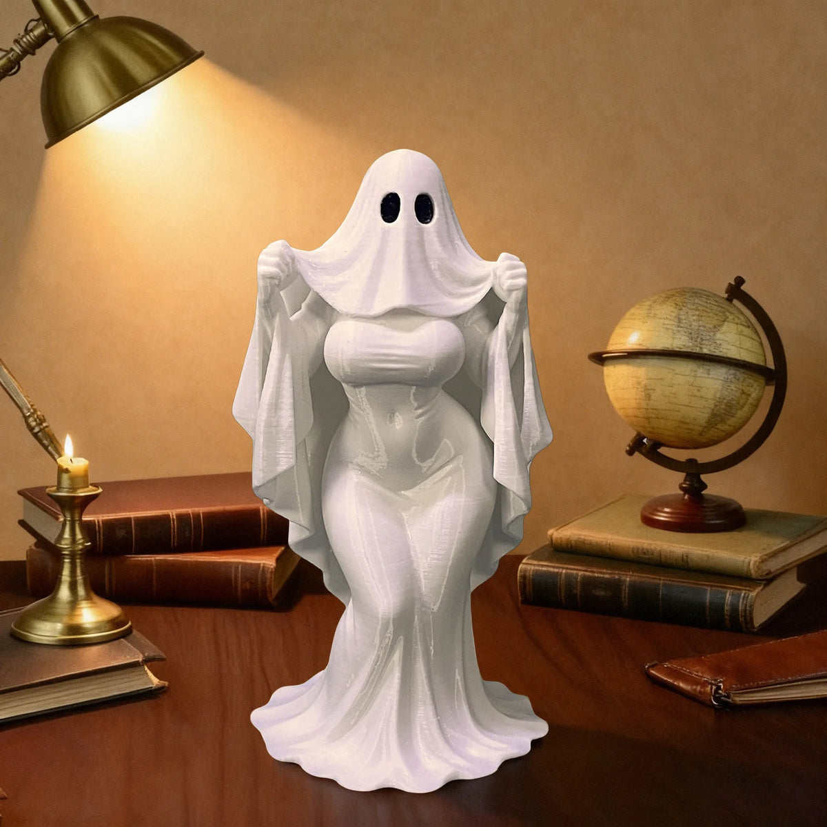 Halloween Ghost Lady Decorative Figurine