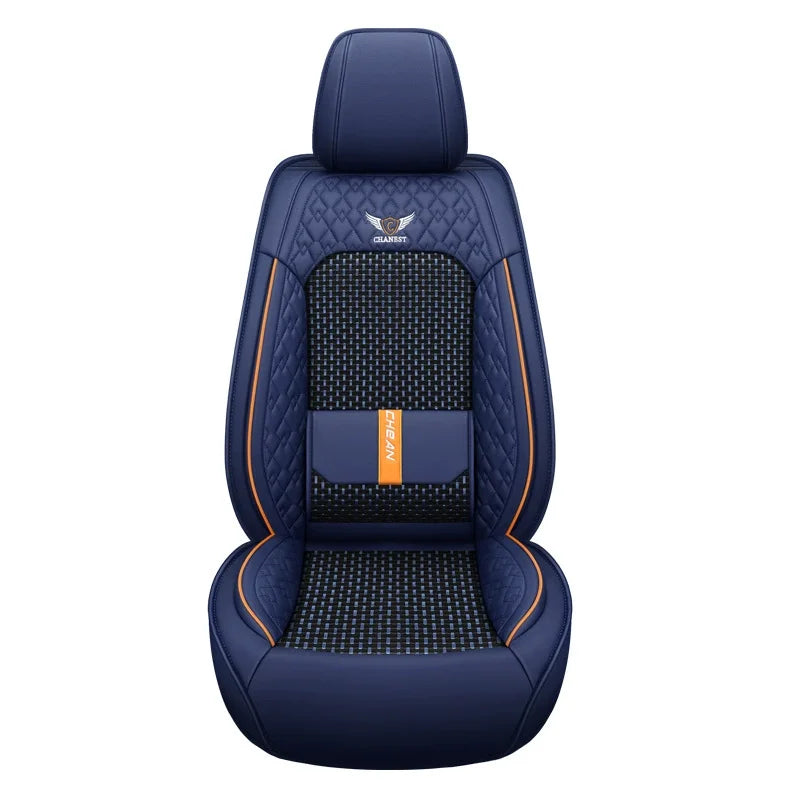 Universal Breathable Flax Car Seat Cover for All Seasons - 25