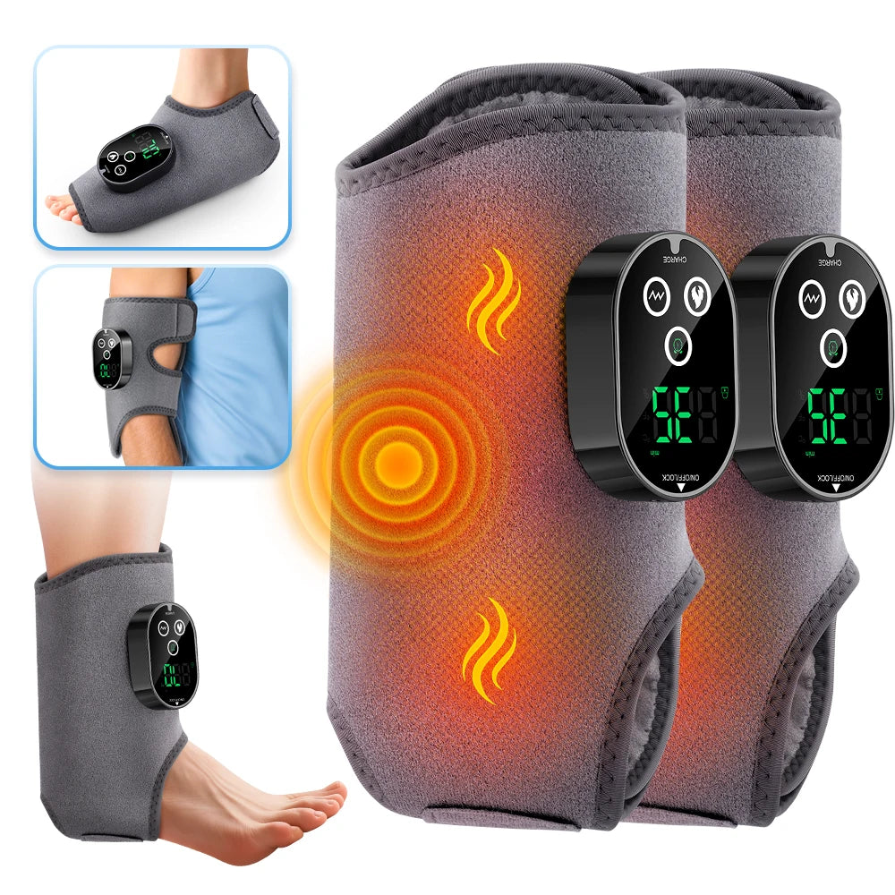 Heated Vibration Ankle and Calf Massage Wrap - 17