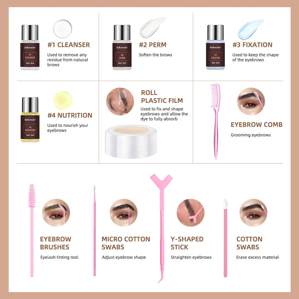 Professional Eyebrow Lamination Lifting and Shaping Kit - 5