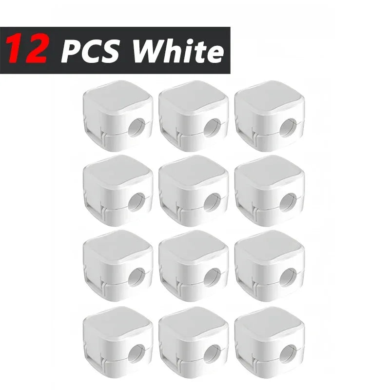 Adjustable Adhesive Cable Organizer Clips for Desk and Home - 23