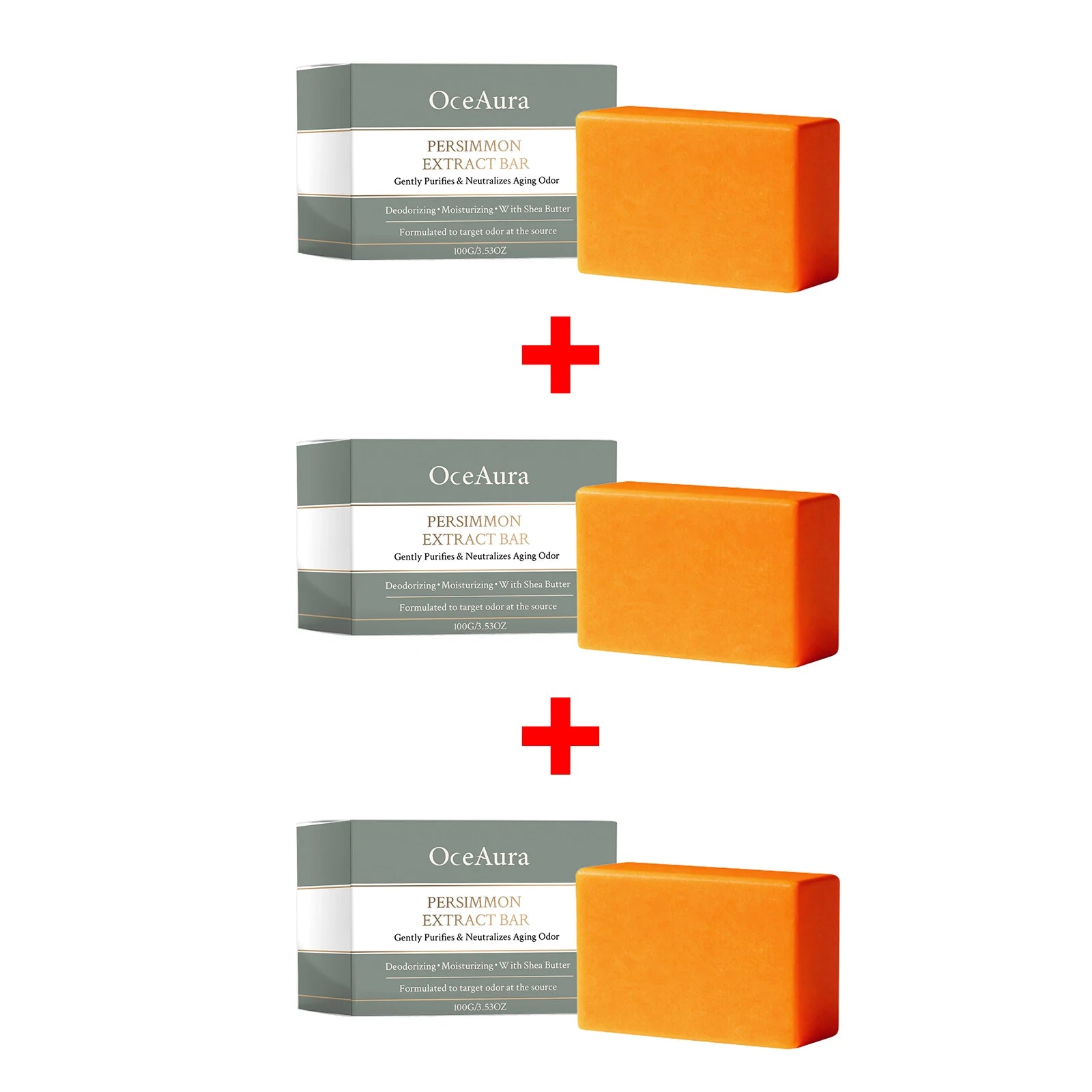 Natural Persimmon Deodorizing Body Soap for Aging Odor - 15