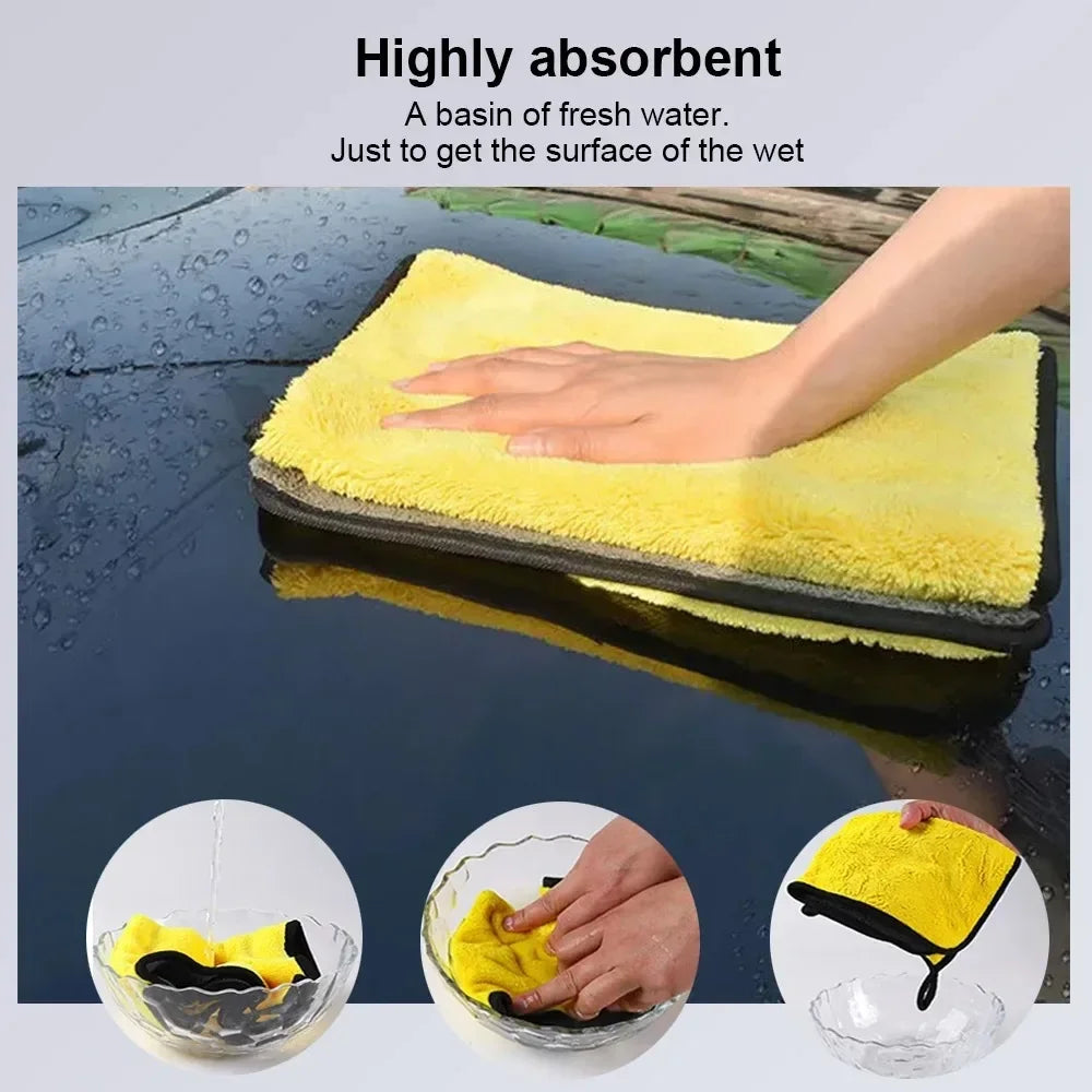 Absorbent Microfiber Car Wash and Detailing Towel