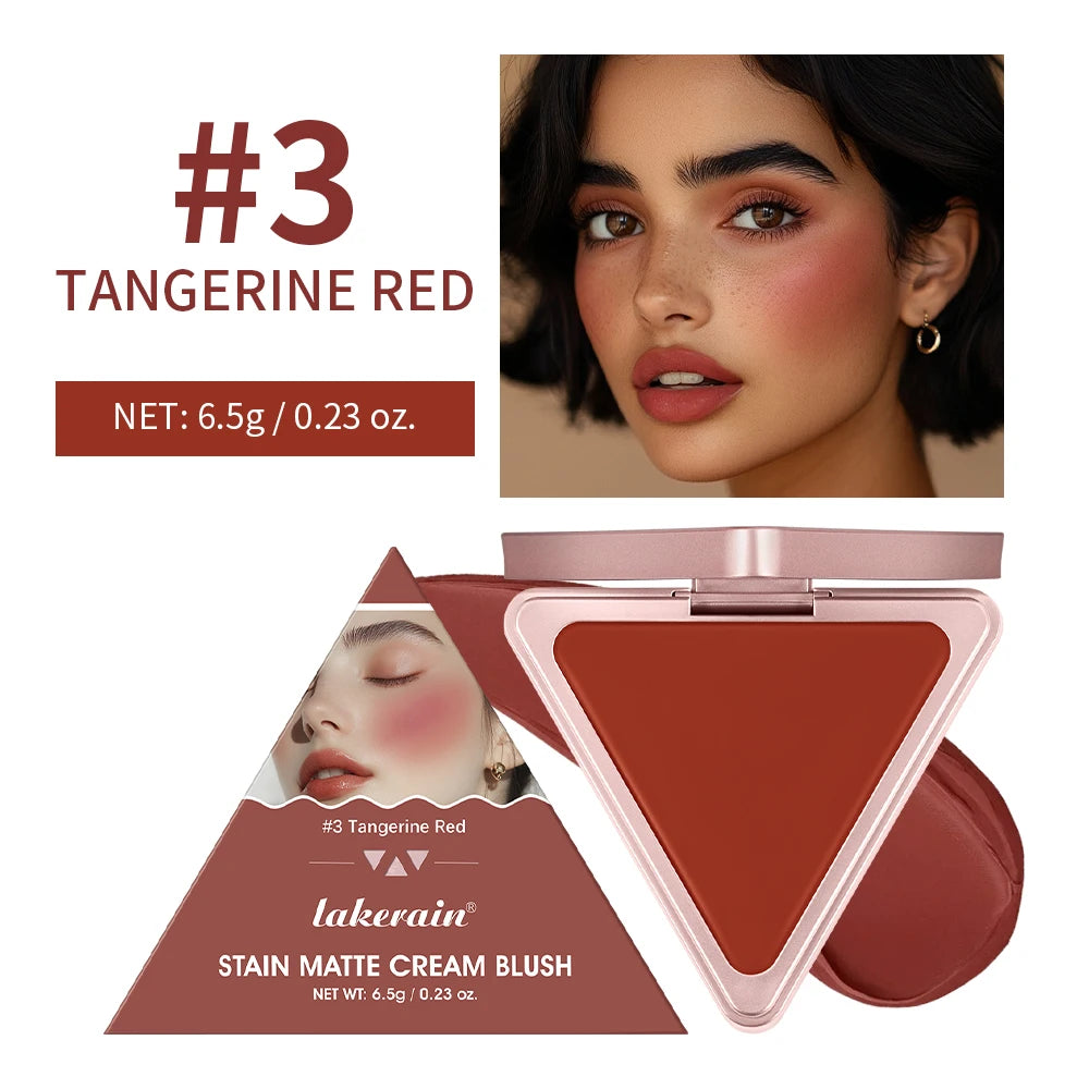 Matte Satin Cream Blush for Long-Lasting Natural Glow - 25