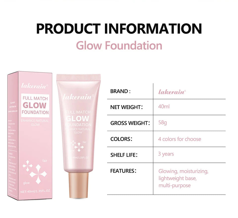 Liquid Glow Foundation and Highlighter Makeup Base - 14