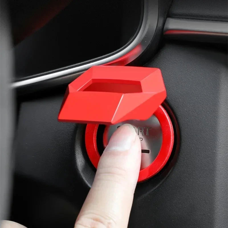 Car Engine Push Button Start Stop Protective Cover - 3