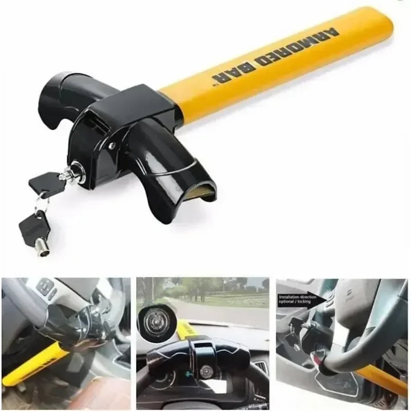 Heavy Duty T-Shaped Anti-Theft Car Steering Wheel Lock - 3