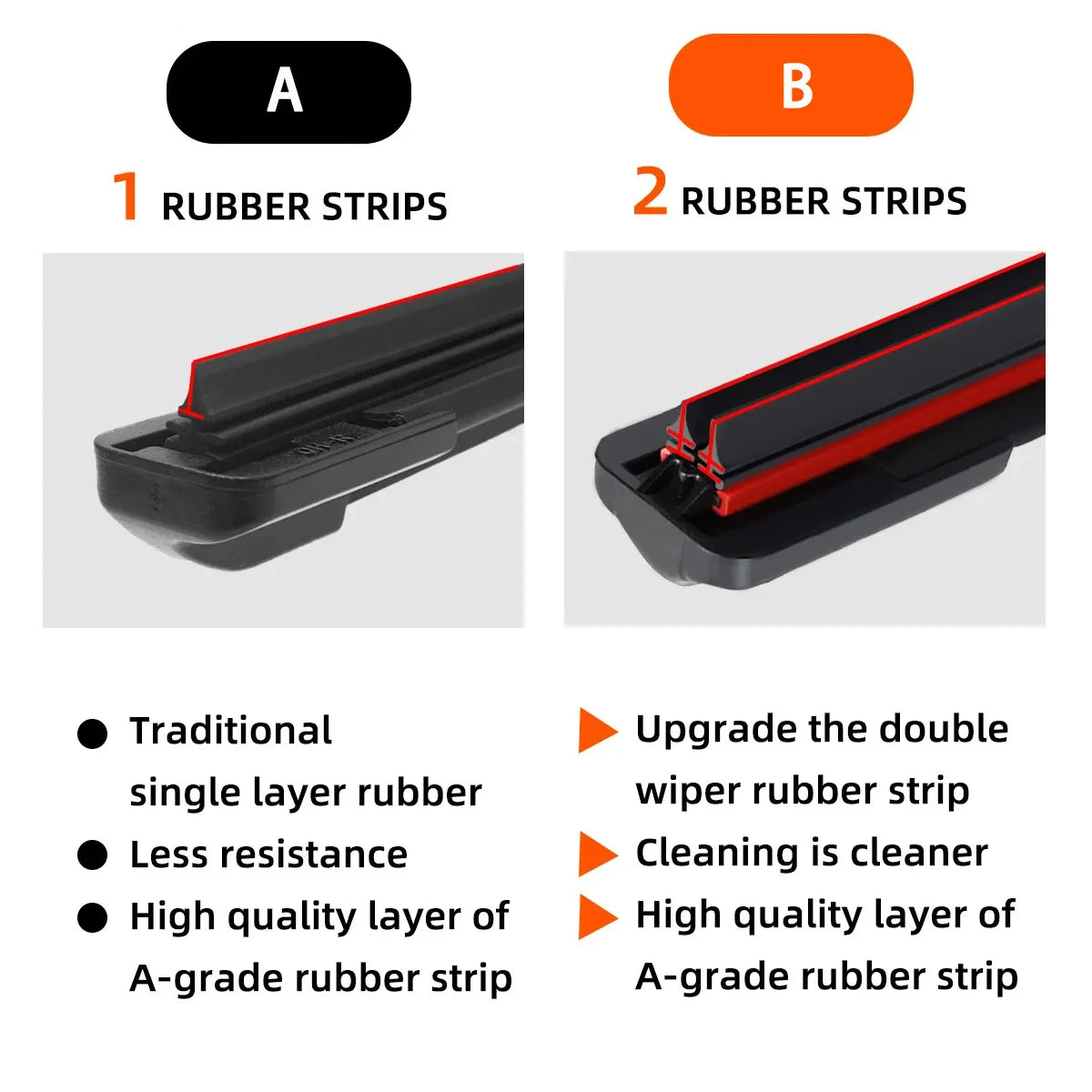 Front Windshield Wiper Blades for Hyundai i30 - 4