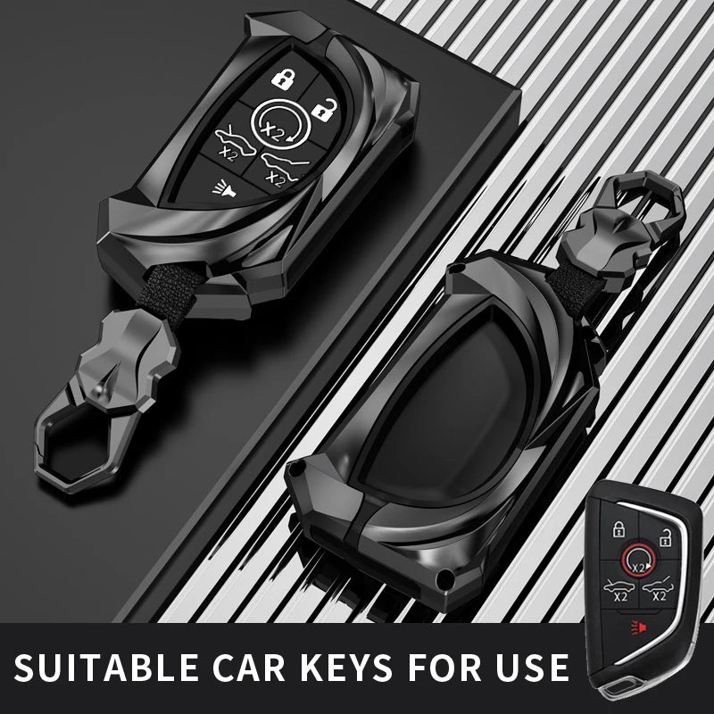 Protective Metal Car Key Case for Corvette C8 - 1