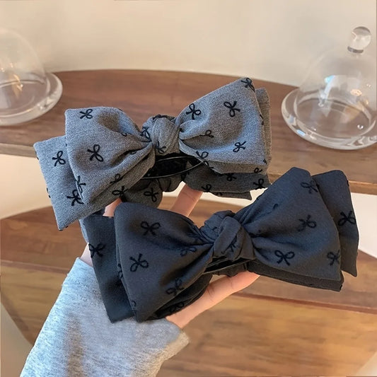 Elegant Fabric Bow Hair Clip for Women