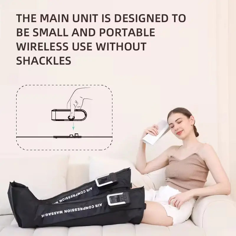 Cordless Full Leg Air Compression Massager for Recovery