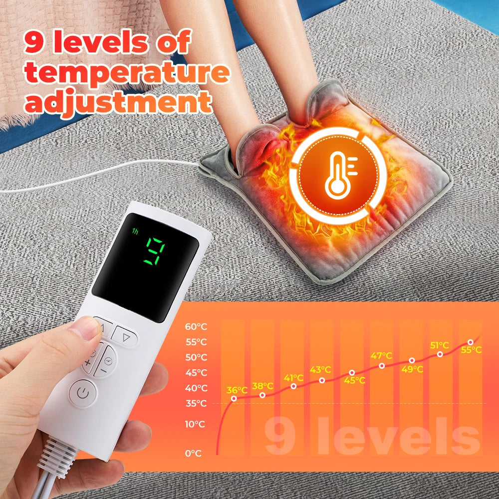 Electric Heated Foot Warmer for Office and Home