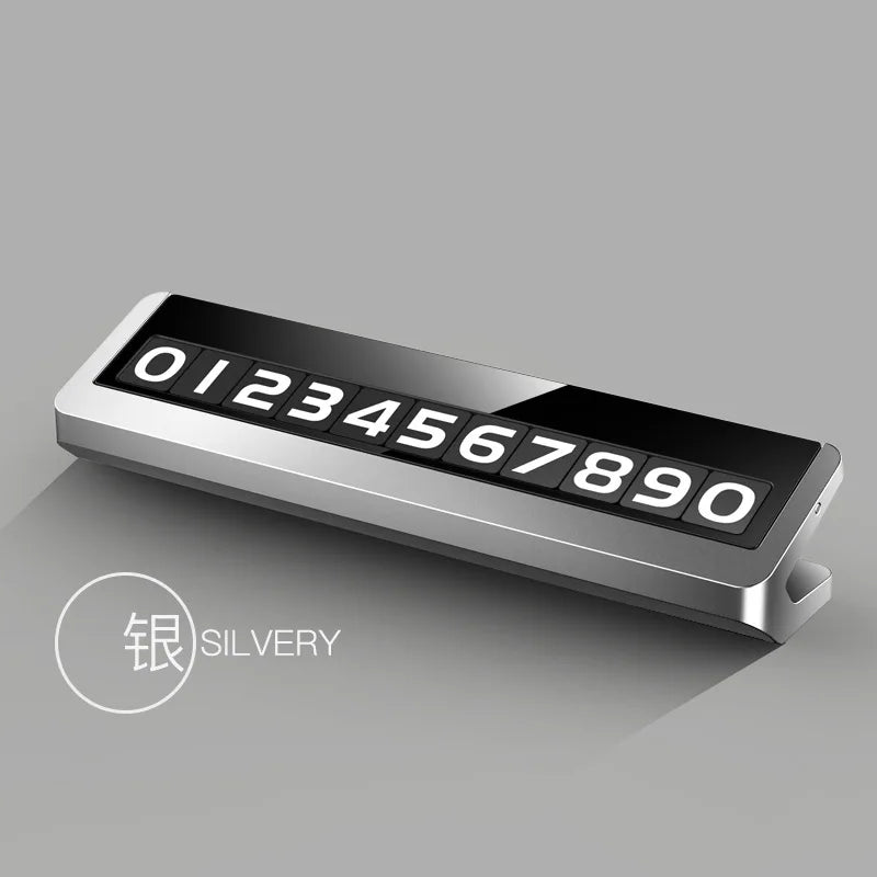 Temporary Car Parking Number Plate with Rotating Display