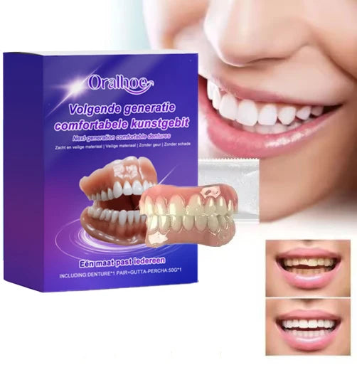 Flexible Silicone Denture Set for Natural Smile Replacement - 3