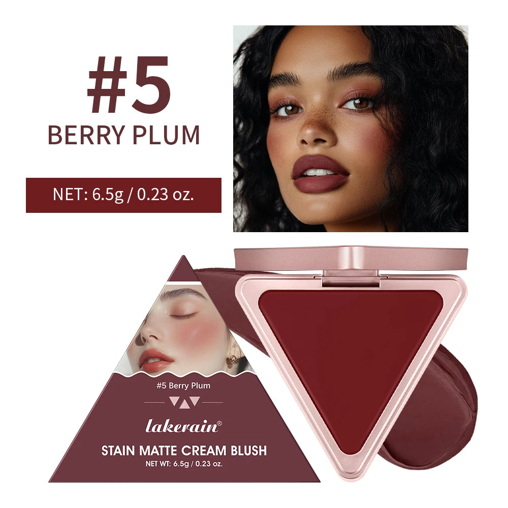 Matte Satin Cream Blush for Long-Lasting Natural Glow