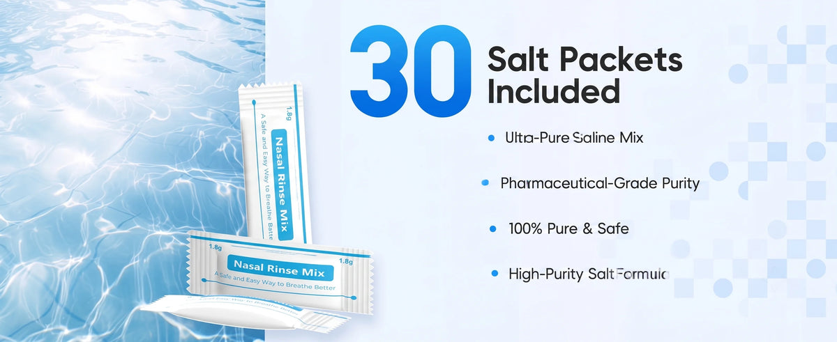 Electric Nasal Irrigation System for Sinus and Allergy Relief