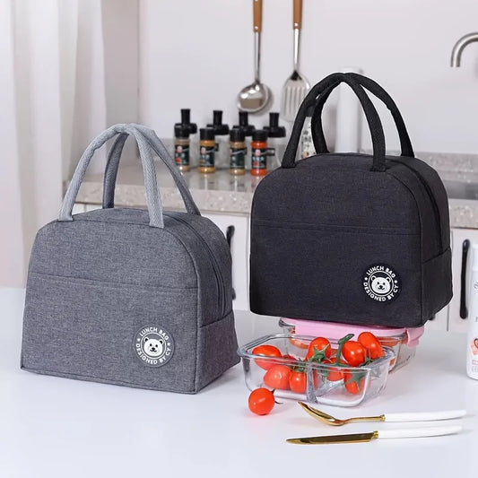 Insulated Thermal Lunch Tote Bag for Office Travel and Picnic