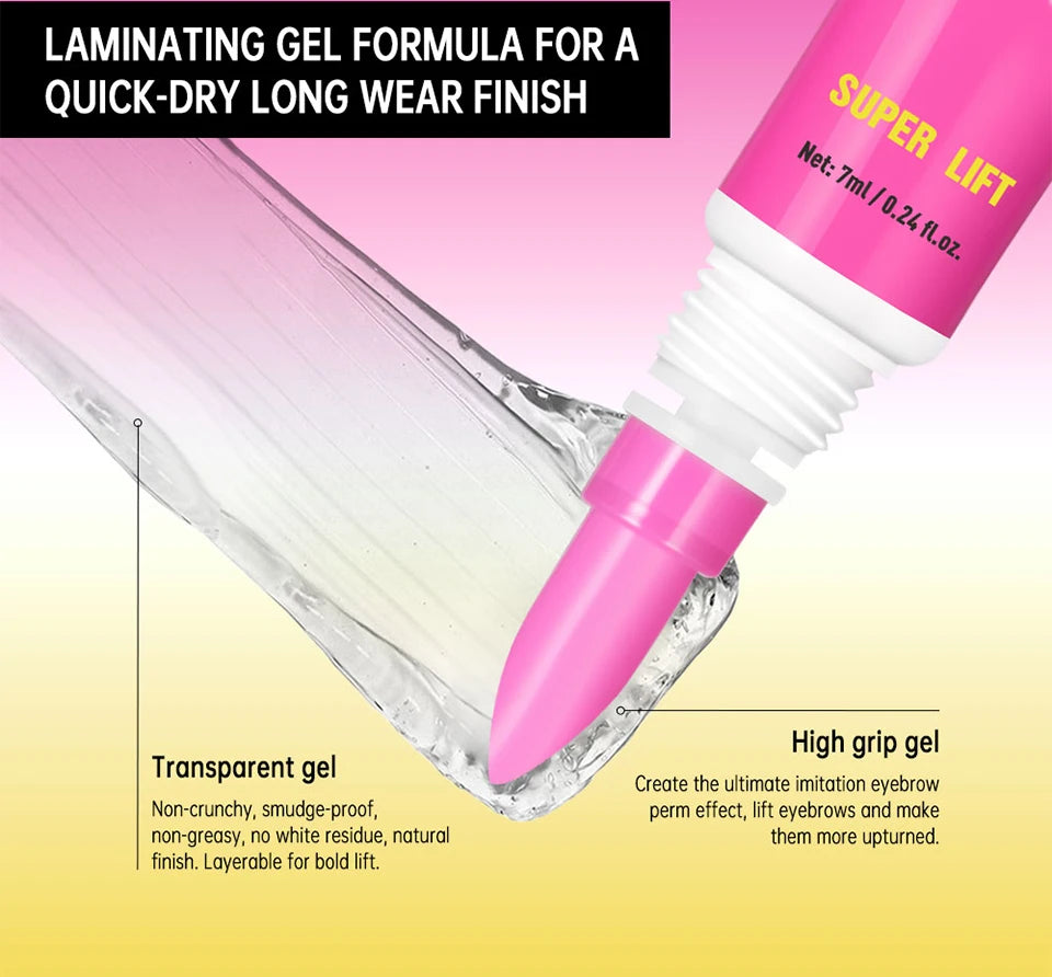 Long-Lasting Brow Lamination Styling Gel