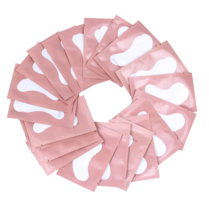 100 Pairs Hydrogel Eye Pads Lint Free Gel Patches for Eyelash Extensions