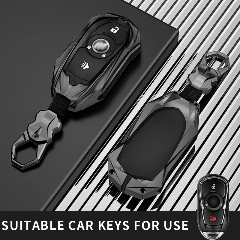 Protective Galvanized Alloy Key Fob Cover for Buick