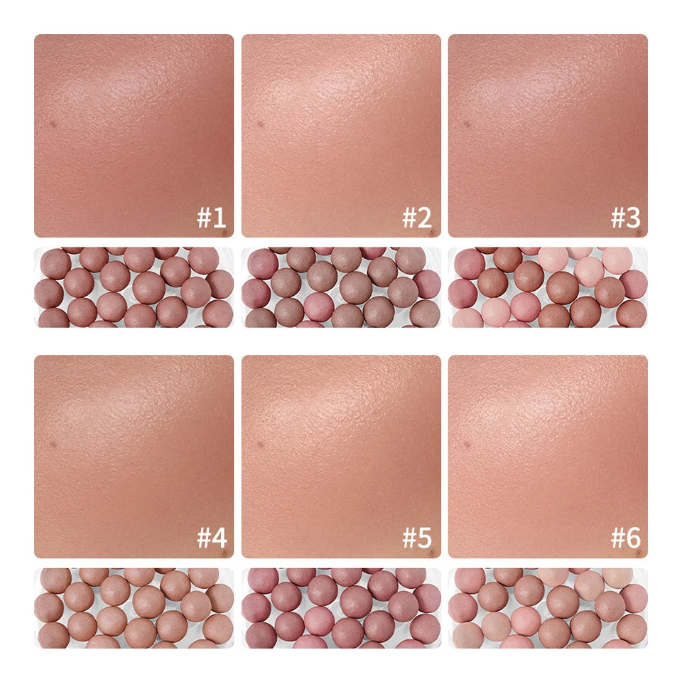 Long-Lasting Shimmering Spherical Powder Blush - 8