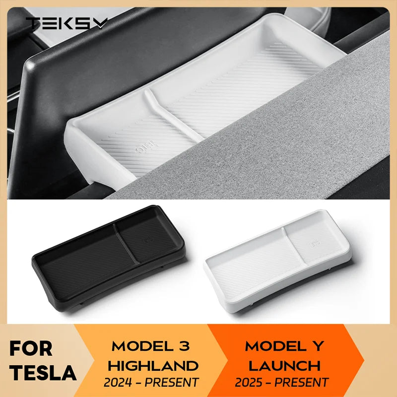 Dashboard Tissue Box and Storage Tray for Tesla Model 3 and Model Y