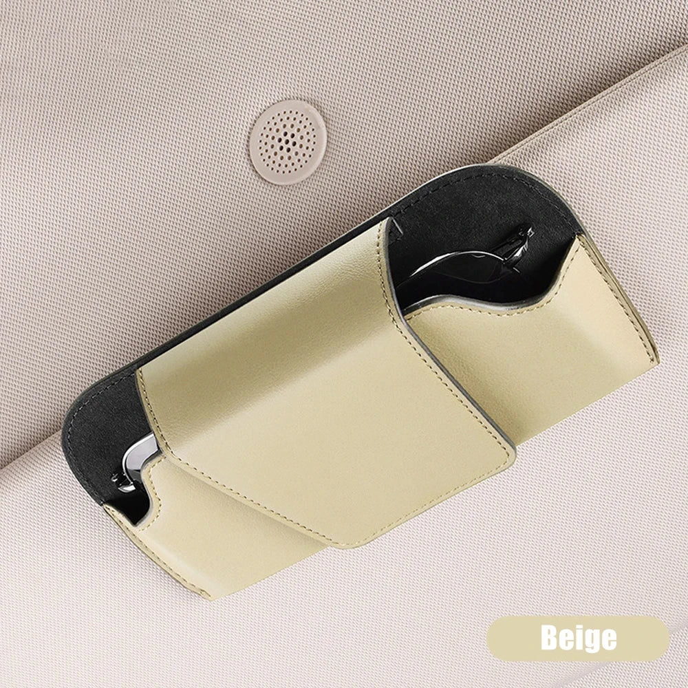 Magnetic Car Sun Visor Sunglasses Holder Case