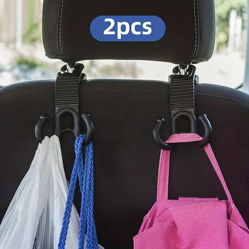 Multifunctional Hidden Car Seat Headrest Hooks