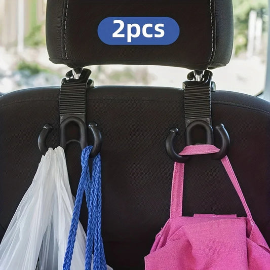 Multifunctional Hidden Car Seat Headrest Hooks
