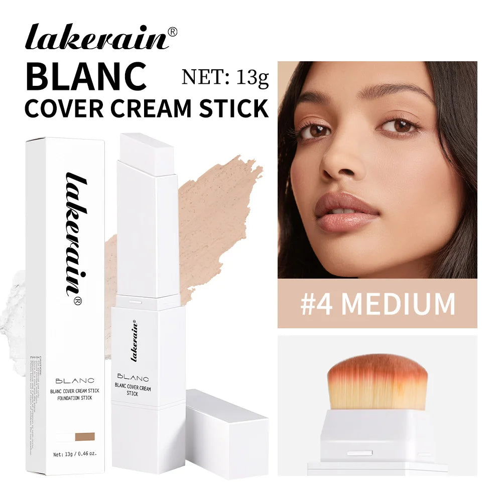 Dual-Ended Buildable Coverage Foundation and Concealer Stick