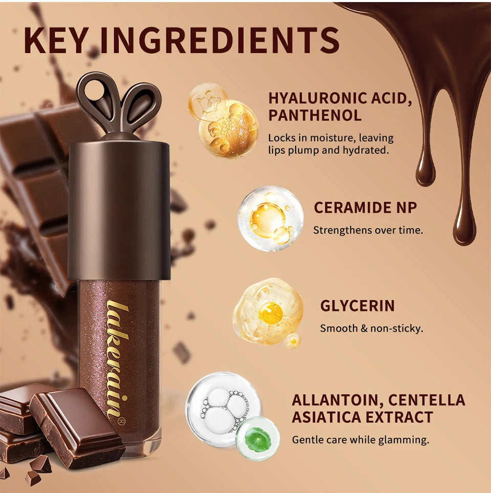 Honey and Chocolate Moisturizing Lip Gloss Set - 27