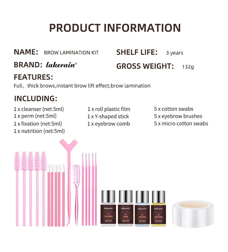 Professional Brow Lamination Lift Kit for Perfect Eyebrows