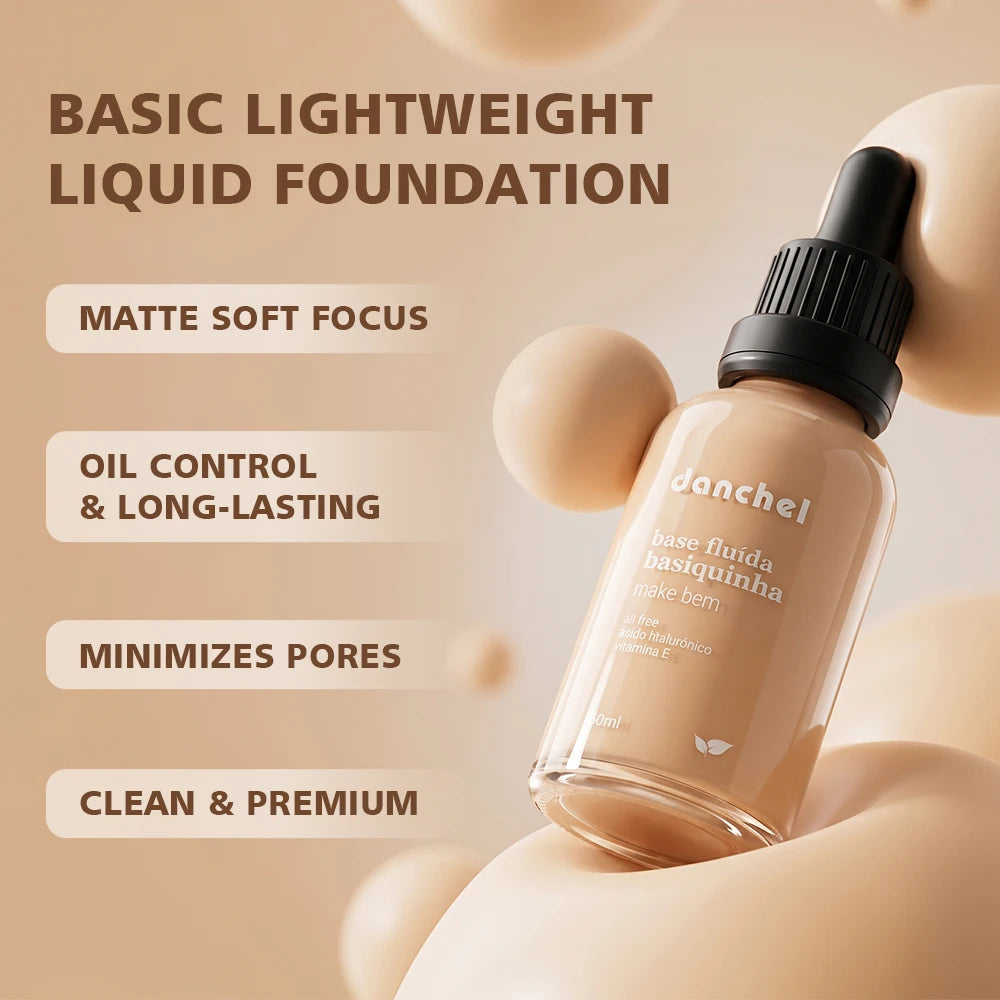 Matte Lightweight Liquid Foundation for Natural Pore-Minimizing Coverage