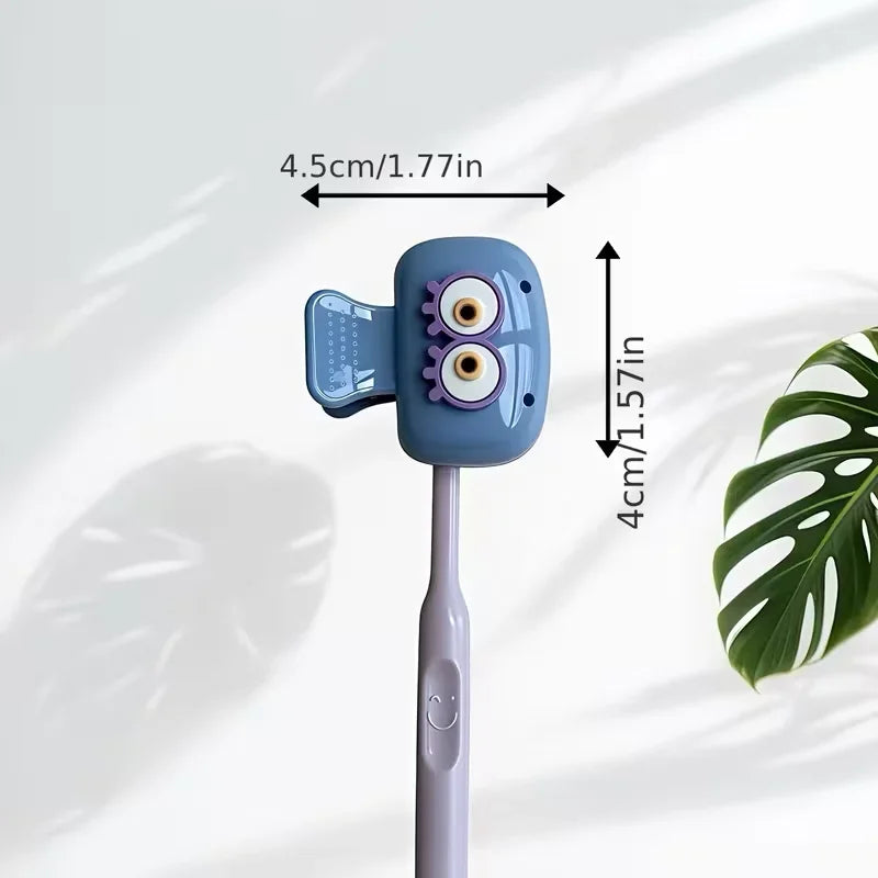Cartoon Big-Eyed Toothbrush Protective Travel Case - 7