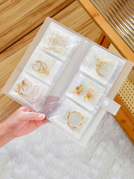 Anti-Oxidation Transparent Jewelry Storage Organizer Book