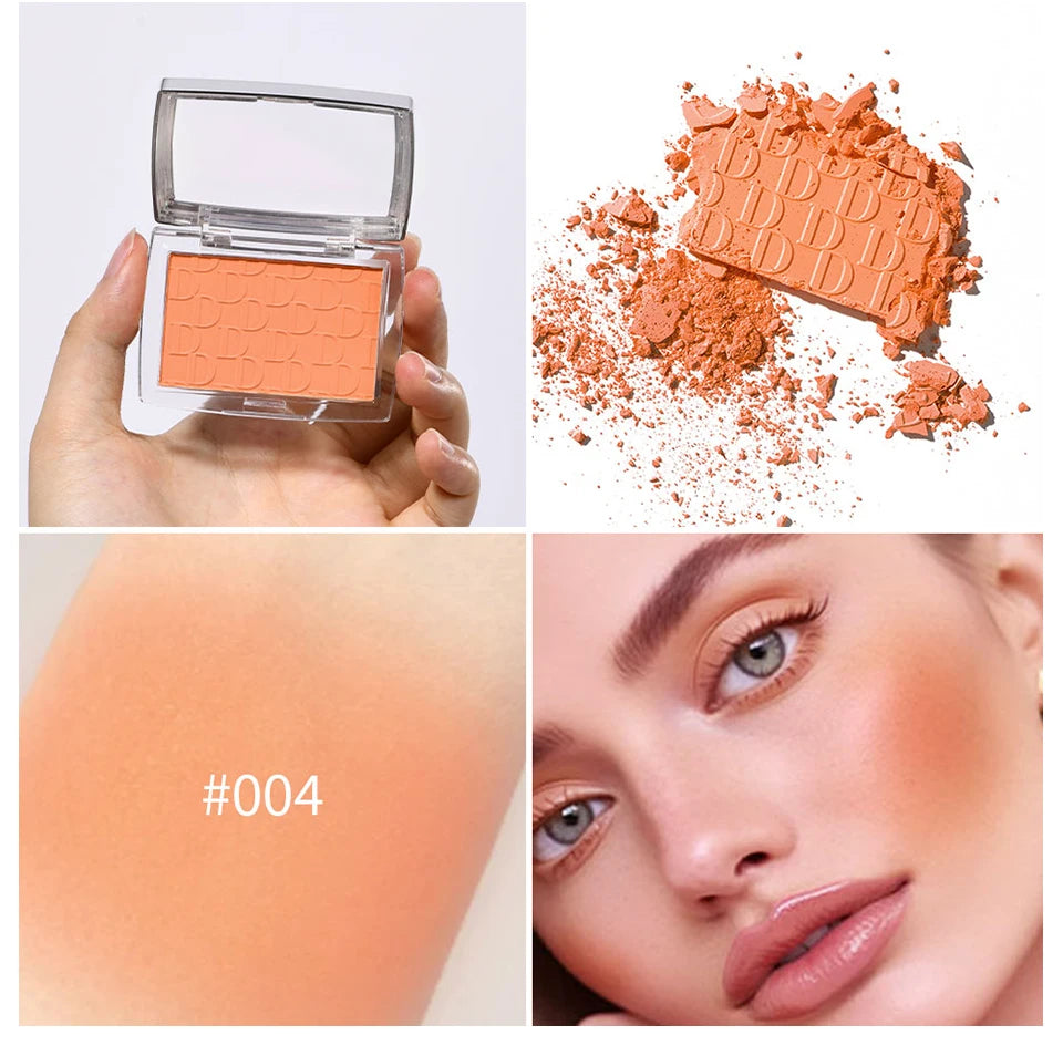 Matte Embossed Pigmented Face Blush Palette - 13
