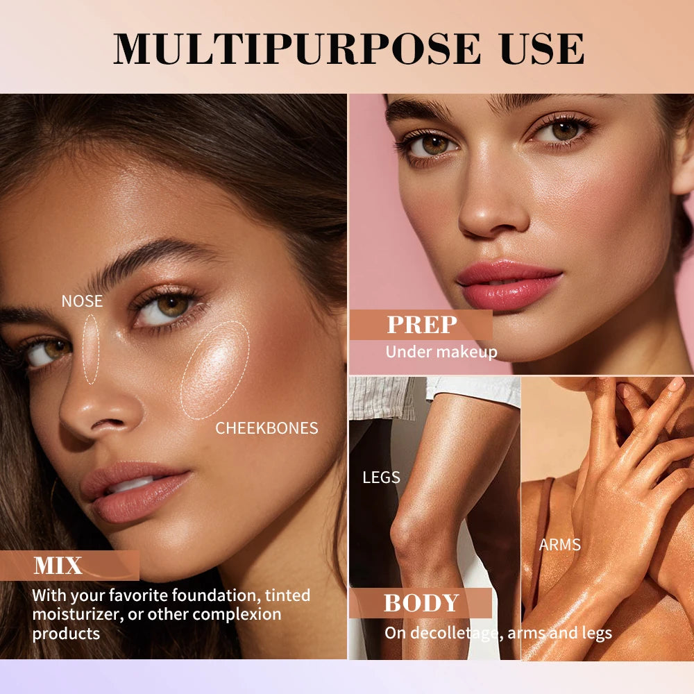 Dewy Liquid Highlighter and Illuminating Face Primer