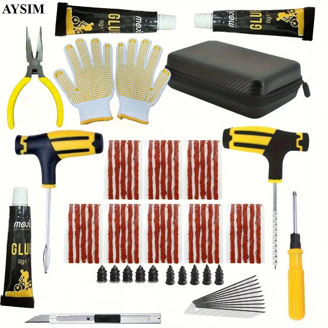 Emergency Pro Tire Repair Kit for Cars and Trucks - 15